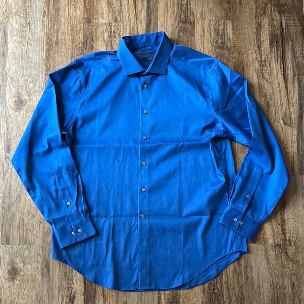 Men's Calvin Klein Blue Dress Shirt